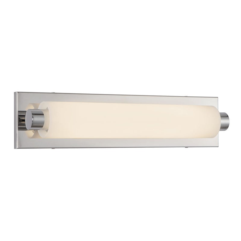 Kuzco Charleston 19" Silver Dimmable LED Bathroom Vanity Light, Chrome