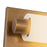Kuzco Charleston 19" Brass Dimmable LED Vanity Light, Vintage Brass