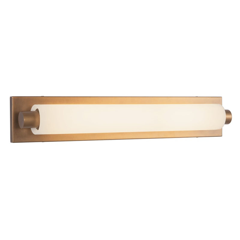 Kuzco Charleston 24" Brass Dimmable LED Vanity Light, Vintage Brass