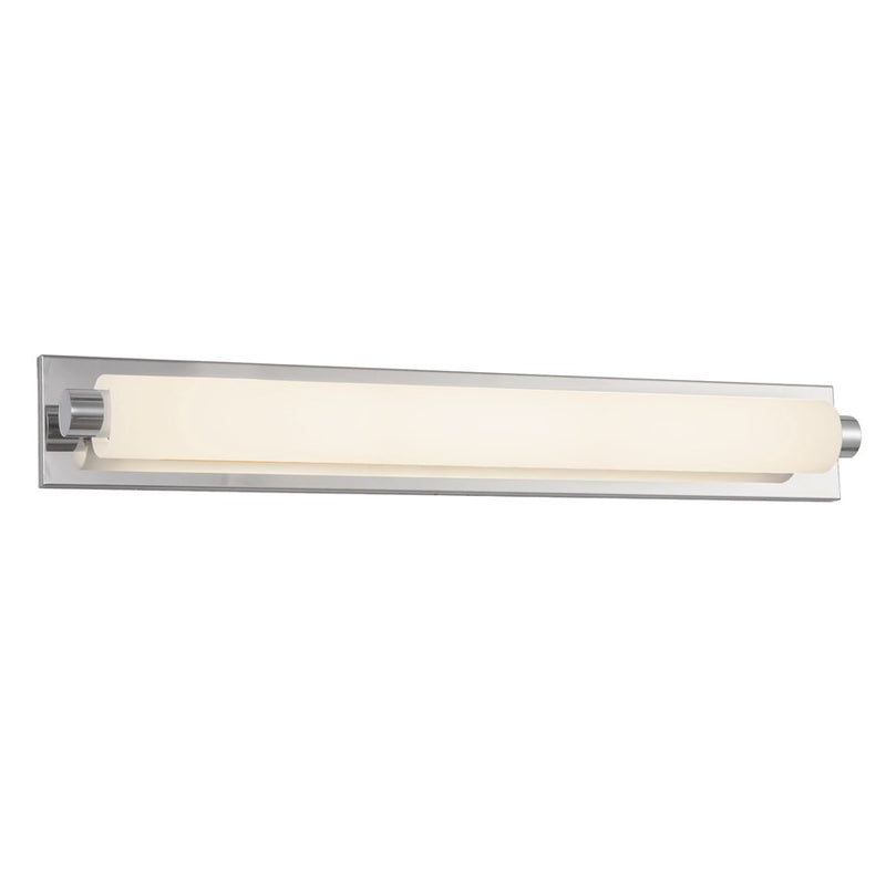 Kuzco Charleston 31" Silver Dimmable LED Bathroom Vanity Light, Chrome