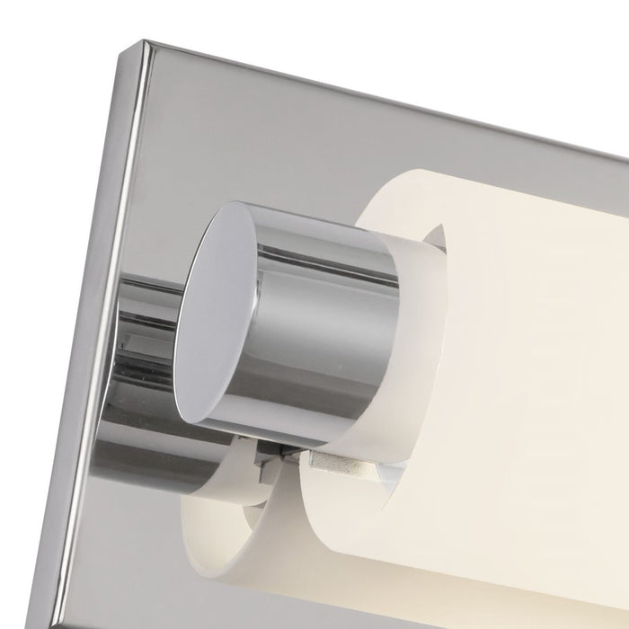 Kuzco Charleston 31" Silver Dimmable LED Bathroom Vanity Light, Chrome