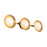 Kuzco Cleo 23" LED Vanity Light, Gold/Opal Glass/Steel Shade
