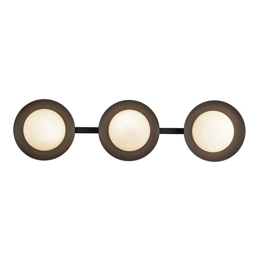 Kuzco Cleo 23" LED Vanity Light, Black/Opal Glass/Steel Shade - VL77923-BK-OP