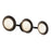 Kuzco Cleo 23" LED Vanity Light, Black/Opal Glass/Steel Shade
