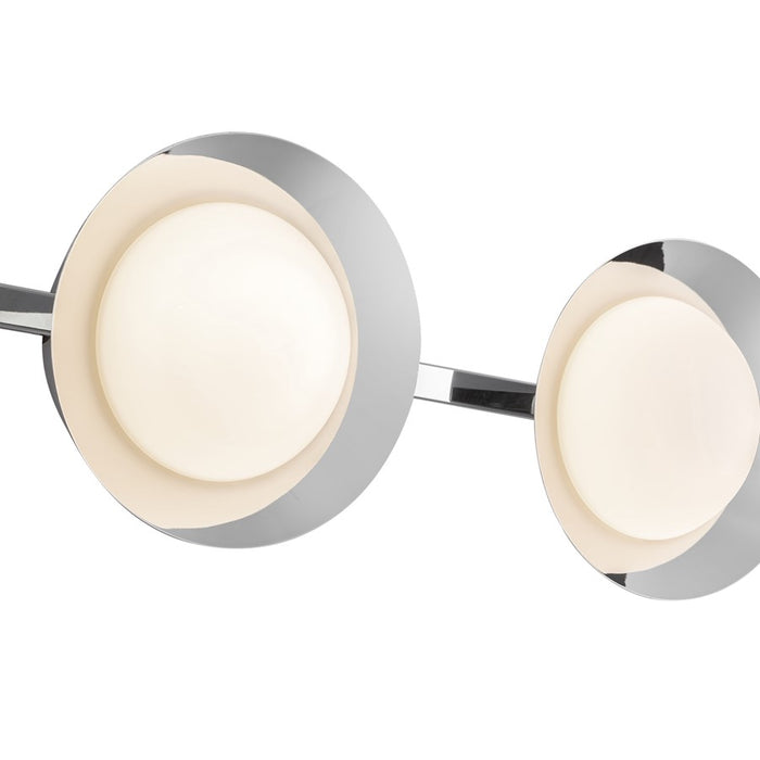 Kuzco Cleo 23" LED Vanity Light, Chrome/Opal Glass/Steel Shade