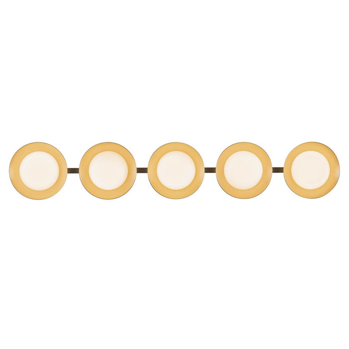 Kuzco Cleo 36" Gold Dim LED Bathroom, Brushed Gold/Opal Glass - VL77936-BG-OP