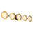 Kuzco Cleo 36" Gold Dimmable LED Bathroom, Brushed Gold/Opal Glass
