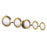 Kuzco Cleo 36" Gold Dimmable LED Bathroom, Brushed Gold/Opal Glass
