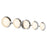 Kuzco Cleo 36" Silver Dimmable LED Bathroom Vanity, Chrome/Opal Glass