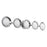 Kuzco Cleo 36" Silver Dimmable LED Bathroom Vanity, Chrome/Opal Glass