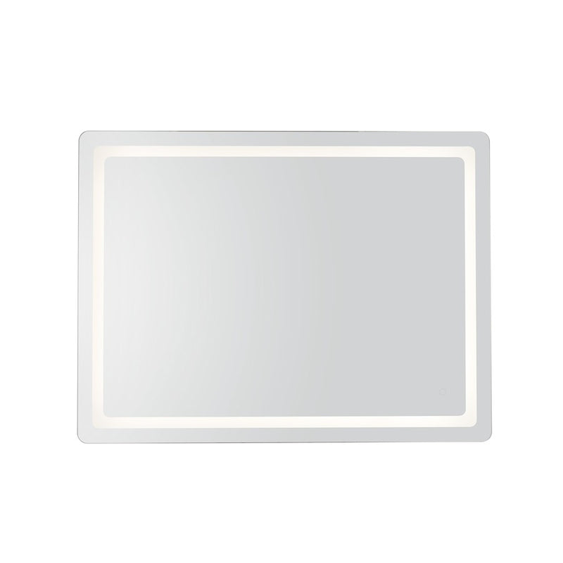 Kuzco Seneca 48in LED Vanity Light | Sandblasted Merc Edge Steel/Aluminum and Frosted Glass | Bathroom & Makeup Lighting | Model VM30348-5CCT
