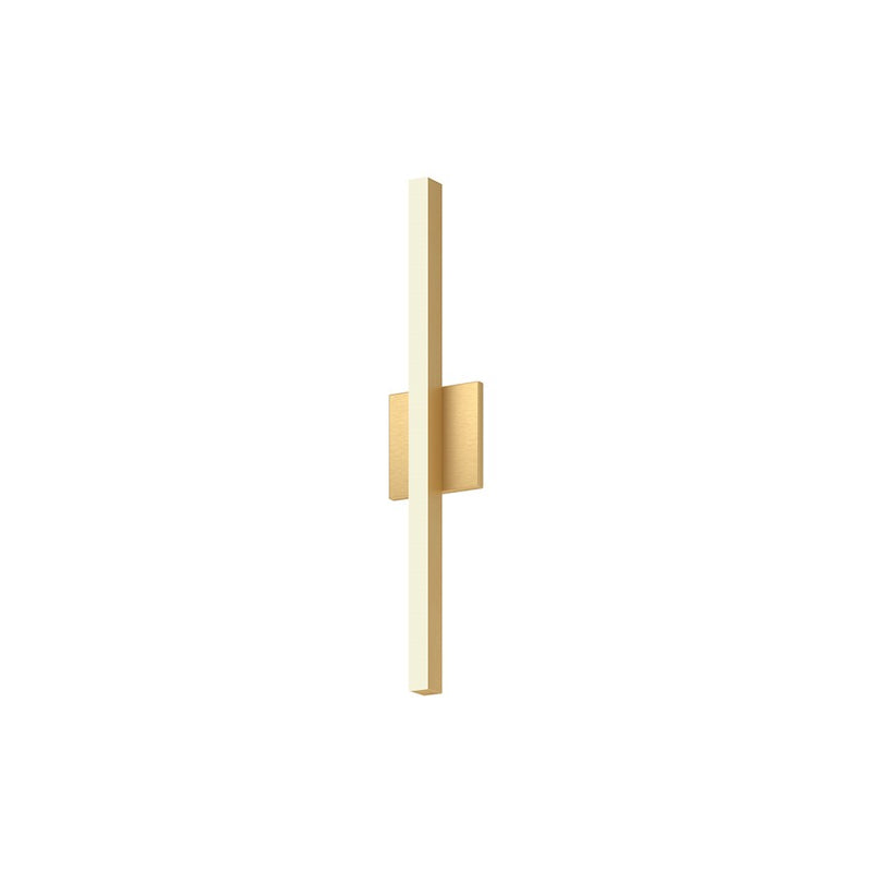 Kuzco Vega 22.88in LED Wall Sconce | Modern Brushed Gold and White Acrylic Diffuser | Hallway & Bedroom Accent Light | 1200lm | Model WS10324-BG