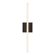Kuzco Vega 24in 1-Light LED Wall Sconce | Modern Black and White Acrylic Diffuser | Hallway & Living Room Linear Accent | 1200lm | Model WS10324-BK