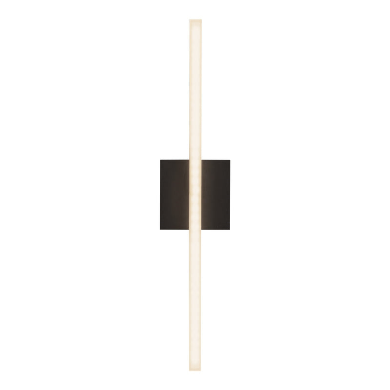 Kuzco Vega 24in 1-Light LED Wall Sconce | Modern Black and White Acrylic Diffuser | Hallway & Living Room Linear Accent | 1200lm | Model WS10324-BK