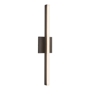 Kuzco Vega 24in 1-Light LED Wall Sconce | Modern Black and White Acrylic Diffuser | Hallway & Living Room Linear Accent | 1200lm | Model WS10324-BK