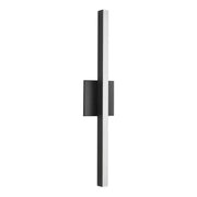 Kuzco Vega 24in 1-Light LED Wall Sconce | Modern Black and White Acrylic Diffuser | Hallway & Living Room Linear Accent | 1200lm | Model WS10324-BK