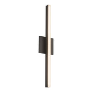 Kuzco Vega 24in 1-Light LED Wall Sconce | Modern Black and White Acrylic Diffuser | Hallway & Living Room Linear Accent | 1200lm | Model WS10324-BK