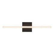 Kuzco Vega 24in 1-Light LED Wall Sconce | Modern Black and White Acrylic Diffuser | Hallway & Living Room Linear Accent | 1200lm | Model WS10324-BK