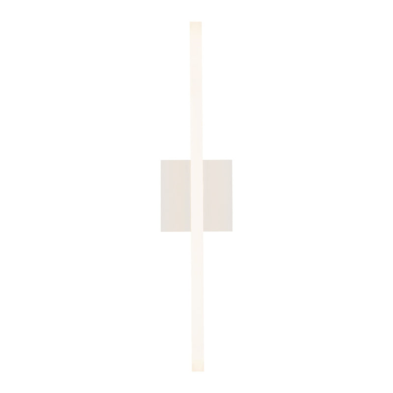 Kuzco Vega 24in 1-Light LED Wall Sconce | Modern White and White Acrylic Diffuser | Hallway & Living Room Linear Accent | 1200lm | Model WS10324-WH