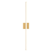 Kuzco Vega 37in 1-Light LED Wall Sconce | Modern Brushed Gold and White Acrylic Diffuser | Hallway & Living Room Accent | 2000lm | Model WS10336-BG