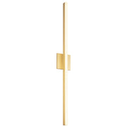 Kuzco Vega 37in 1-Light LED Wall Sconce | Modern Brushed Gold and White Acrylic Diffuser | Hallway & Living Room Accent | 2000lm | Model WS10336-BG