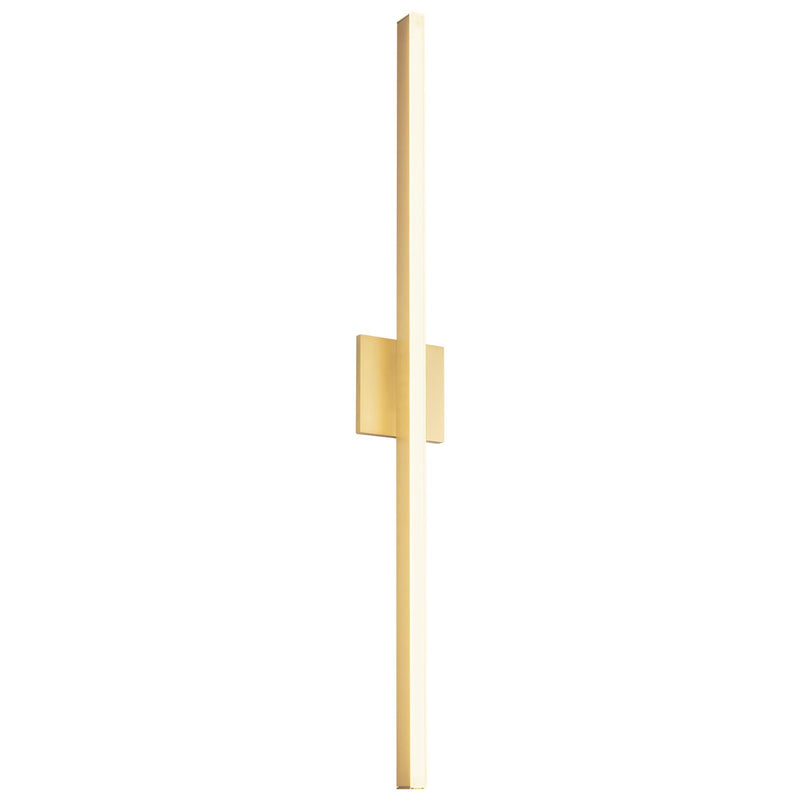 Kuzco Vega 37in 1-Light LED Wall Sconce | Modern Brushed Gold and White Acrylic Diffuser | Hallway & Living Room Accent | 2000lm | Model WS10336-BG