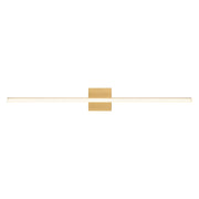 Kuzco Vega 37in 1-Light LED Wall Sconce | Modern Brushed Gold and White Acrylic Diffuser | Hallway & Living Room Accent | 2000lm | Model WS10336-BG