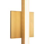 Kuzco Vega 37in 1-Light LED Wall Sconce | Modern Brushed Gold and White Acrylic Diffuser | Hallway & Living Room Accent | 2000lm | Model WS10336-BG