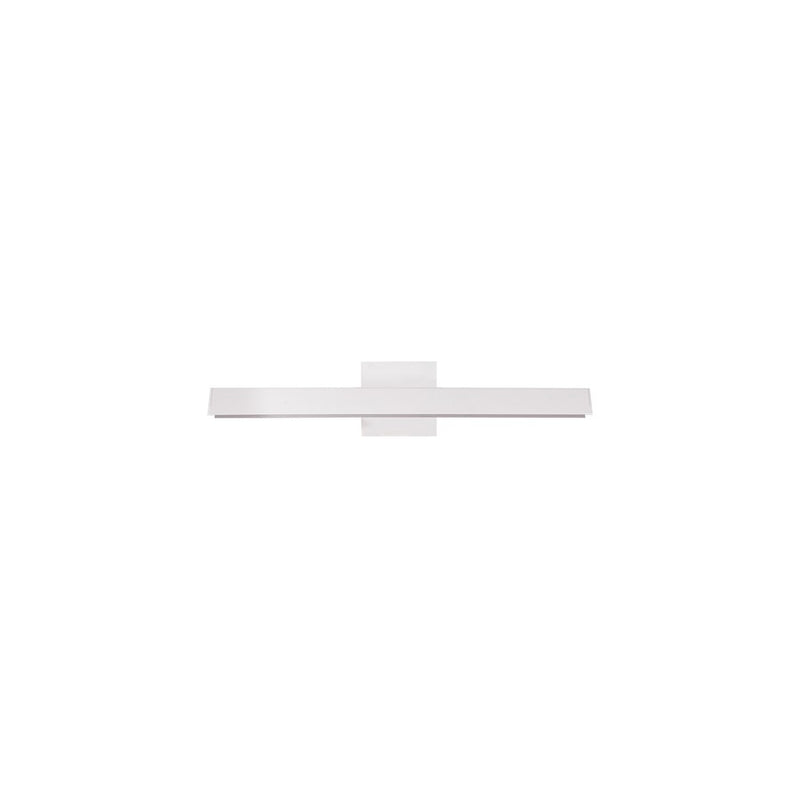 Kuzco Galleria 15in LED Wall Sconce | White Aluminum with Acrylic Diffuser | Artwork & Hallway Accent | 15 x 4.75 in, 800lm | Model WS10415-WH