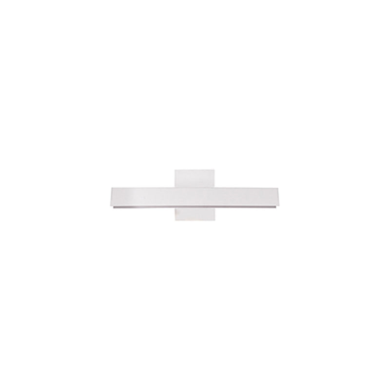 Kuzco Galleria 15in LED Wall Sconce | White Aluminum with Acrylic Diffuser | Artwork & Hallway Accent | 15 x 4.75 in, 800lm | Model WS10415-WH