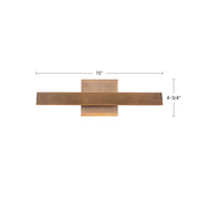 Kuzco Galleria 15in LED Wall Sconce | White Aluminum with Acrylic Diffuser | Artwork & Hallway Accent | 15 x 4.75 in, 800lm | Model WS10415-WH