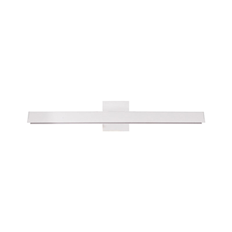 Kuzco Galleria 37in 1-Light Wall Sconce | Modern White Aluminum and White Acrylic Diffuser | Living Room & Artwork Accent | Model WS10437-WH