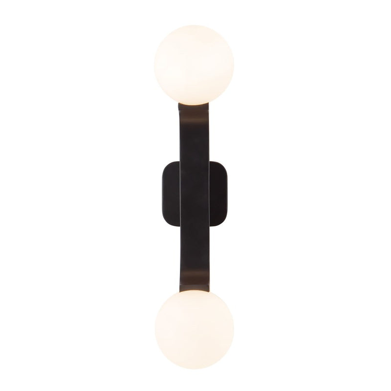 Kuzco Briar 22" Blk Wall Sconce, Blk - WS11522-BK