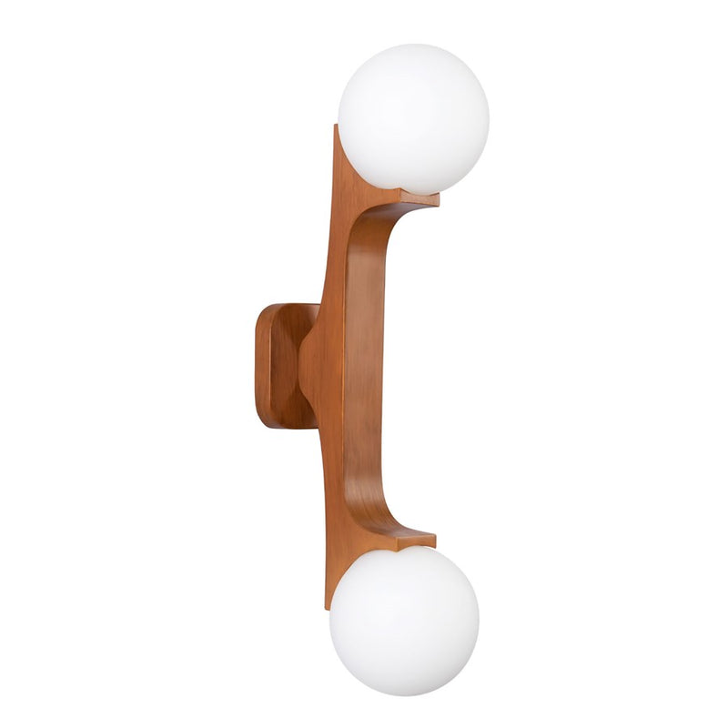 Kuzco Briar 22" Brown Wall Sconce, Teak
