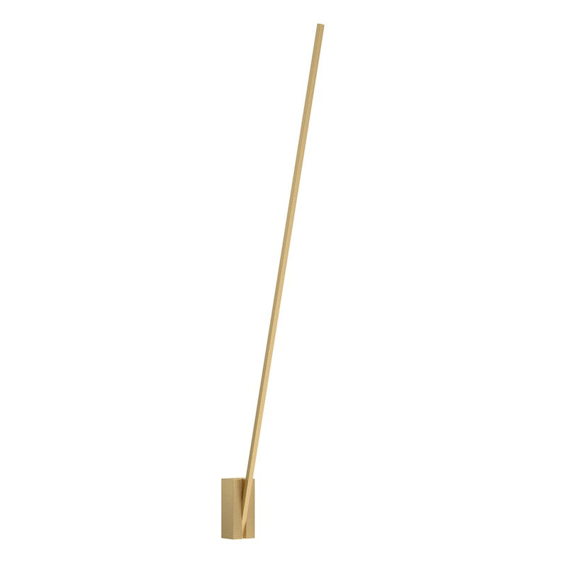 Kuzco Lever 60in LED Wall Sconce | Modern Brushed Gold Aluminum and White Acrylic | Hallway & Living Room | 1890lm 3000K 90CRI | Model WS13760-BG