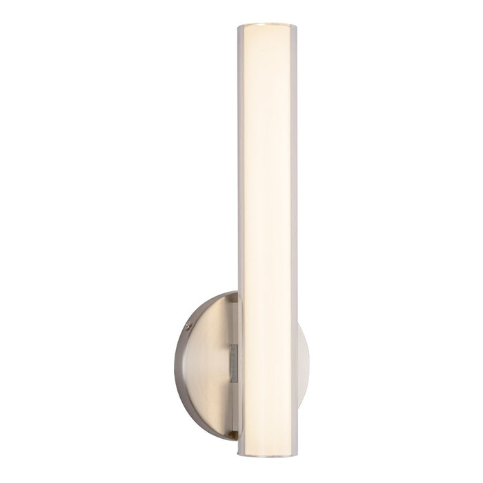 Kuzco Tole 14" Silver Dimmable LED Wall Sconce, Brushed Nickel