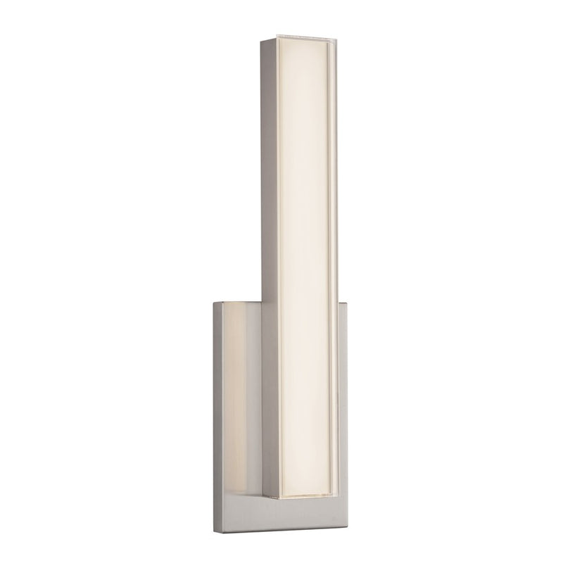 Kuzco Garland 15" Silver Dimmable LED Wall Sconce, Brushed Nickel