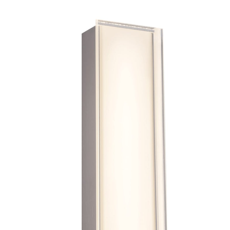 Kuzco Garland 15" Silver Dimmable LED Wall Sconce, Brushed Nickel