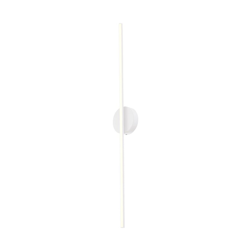 Kuzco Chute 47in 1-Light Wall Sconce | Modern White and White Acrylic Diffuser | Hallway & Bedroom Accent | 47 x 4.75 x 1.88 in | Model WS14947-WH