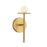 Kuzco Elixir 10" LED Wall Sconce, Brushed Gold/Steel Shade - WS15504-BG-UNV