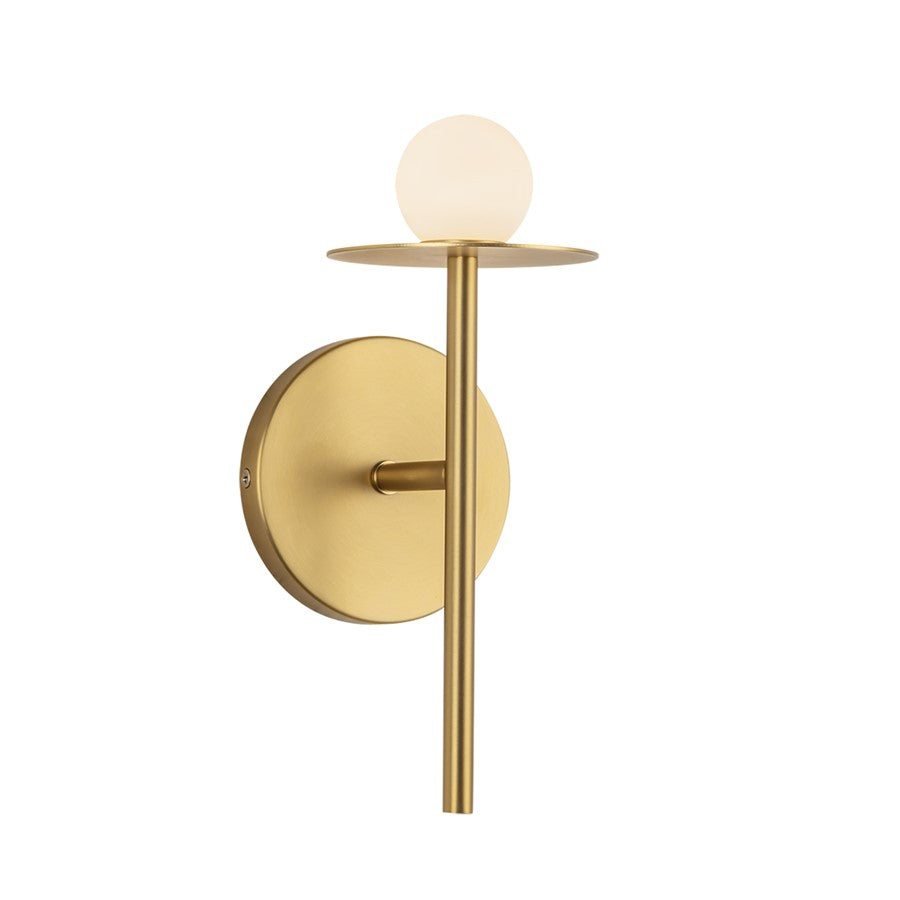 Kuzco Elixir 10" LED Wall Sconce, Brushed Gold/Steel Shade - WS15504-BG-UNV