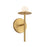 Kuzco Elixir 10" LED Wall Sconce, Brushed Gold/Steel Shade