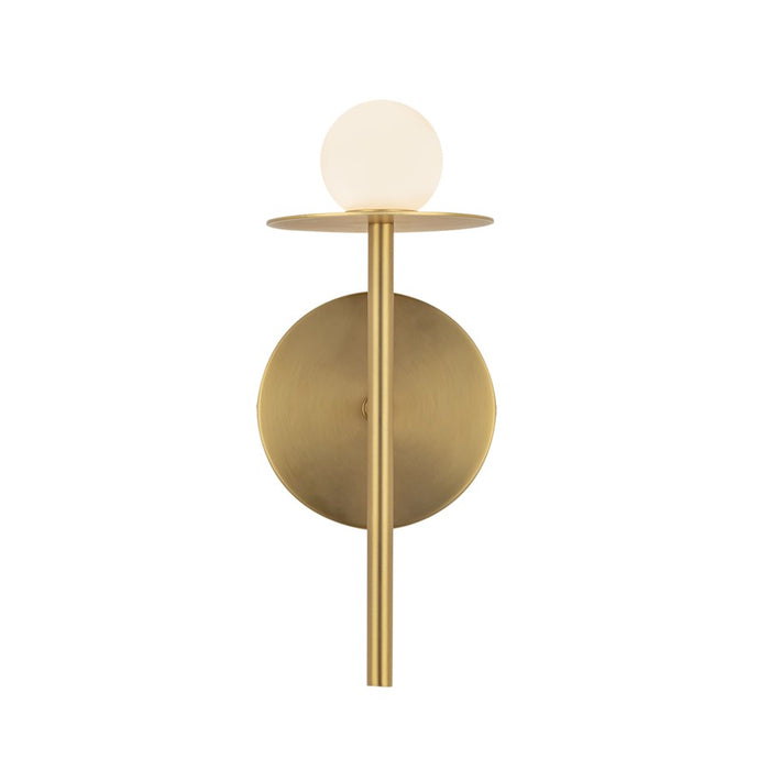 Kuzco Elixir 10" LED Wall Sconce, Brushed Gold/Steel Shade