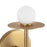 Kuzco Elixir 10" LED Wall Sconce, Brushed Gold/Steel Shade