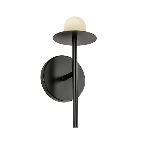 Kuzco Elixir 10" LED Wall Sconce, Black/Steel Shade