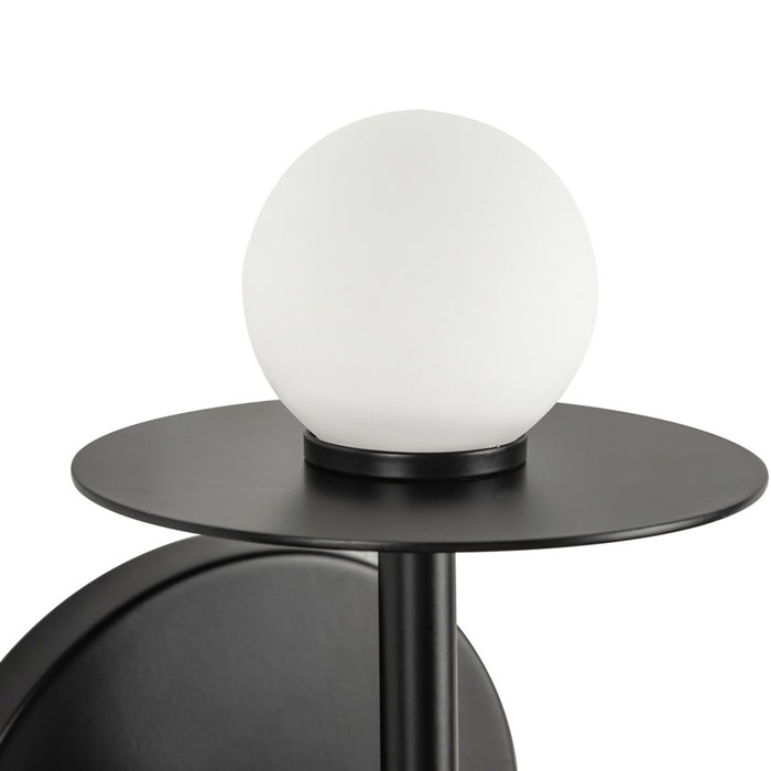 Kuzco Elixir 10" LED Wall Sconce, Black/Steel Shade