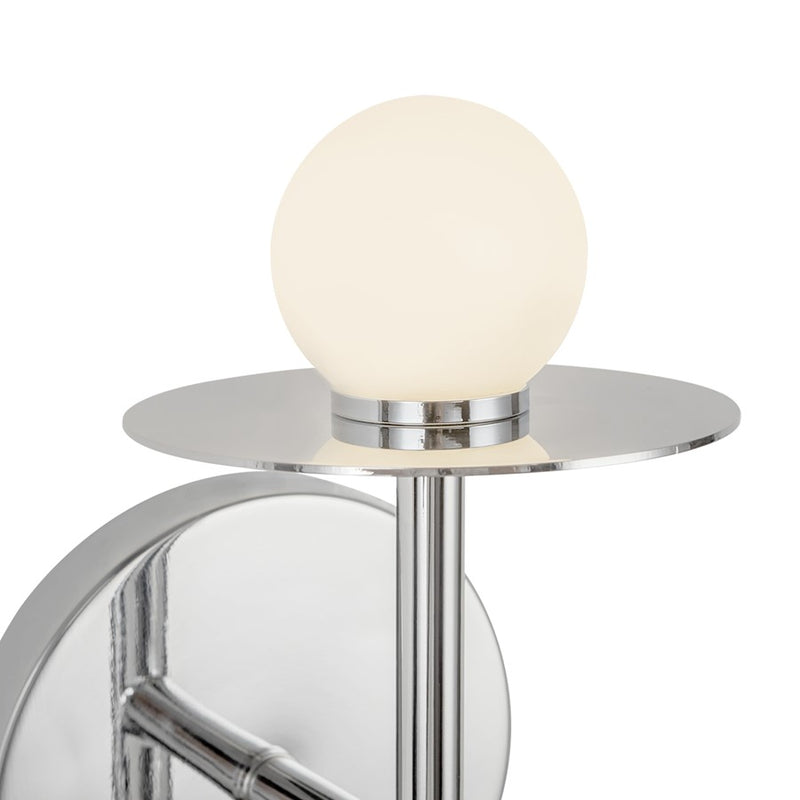 Kuzco Elixir 10" LED Wall Sconce, Chrome/Steel Shade