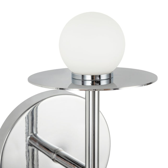 Kuzco Elixir 10" LED Wall Sconce, Chrome/Steel Shade