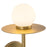 Kuzco Elixir 16" LED Wall Sconce, Brushed Gold/Steel Shade
