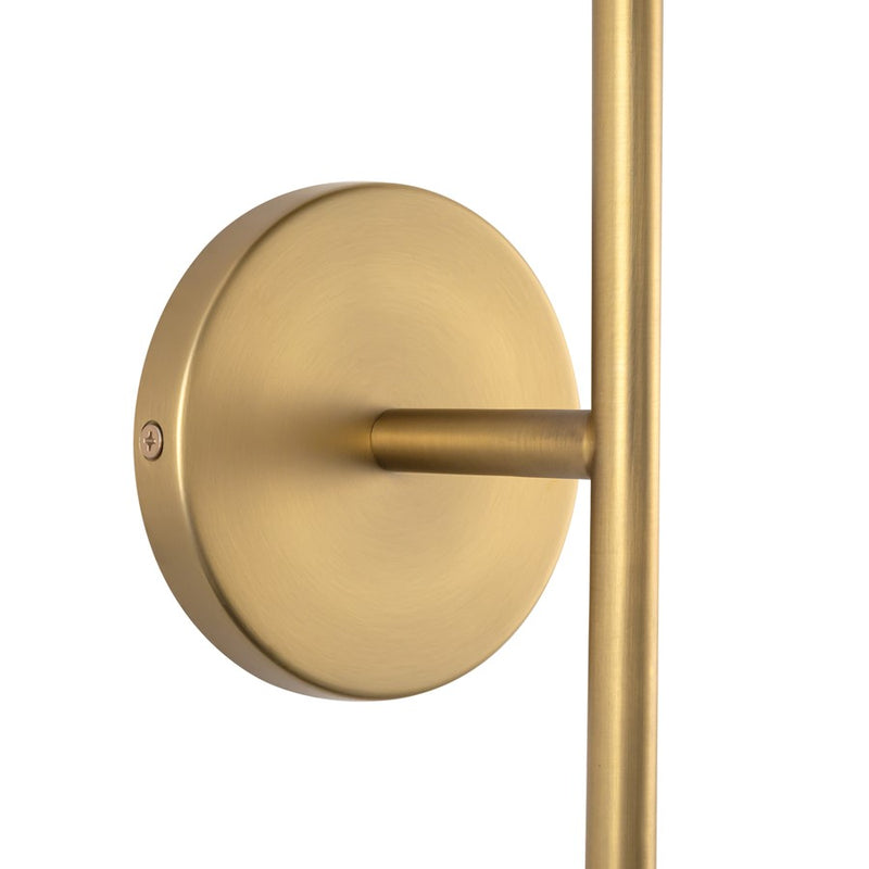 Kuzco Elixir 16" LED Wall Sconce, Brushed Gold/Steel Shade
